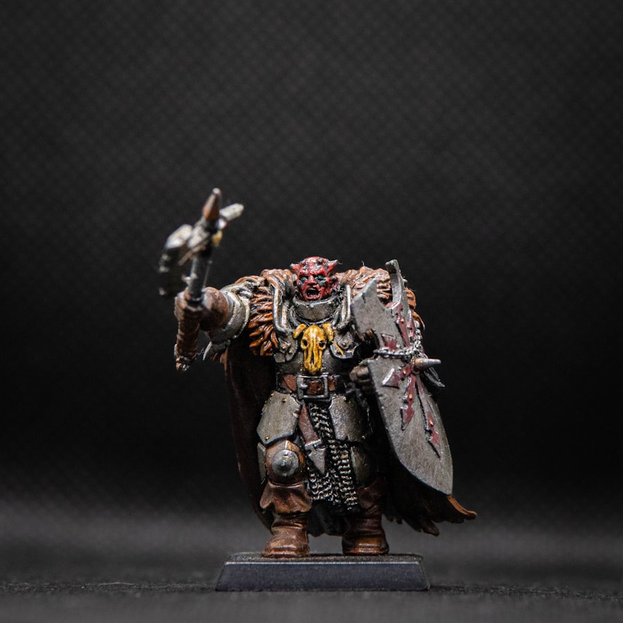 Detailed 3D printed model figure
